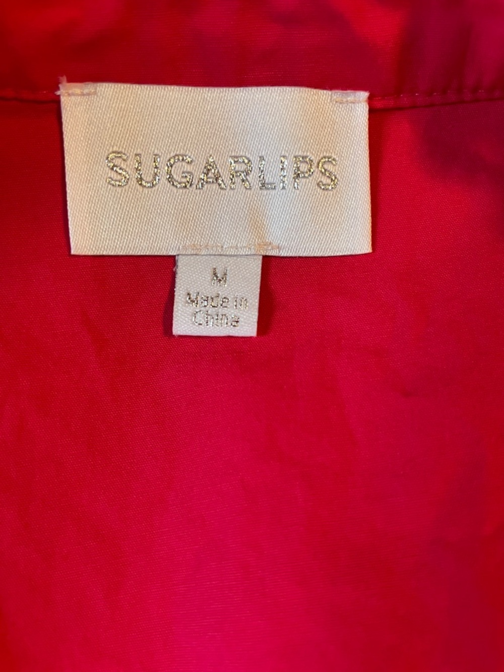 Sugarlips Vibrant Pink Eyelet-Trim Camden Poplin Midi Dress Size Medium - Picture 4 of 12